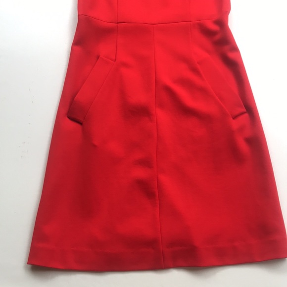 DVF Designer Bright Red Sleeveless Work Dress Carpreena Diane Von Furstenberg 4 - Picture 5 of 16
